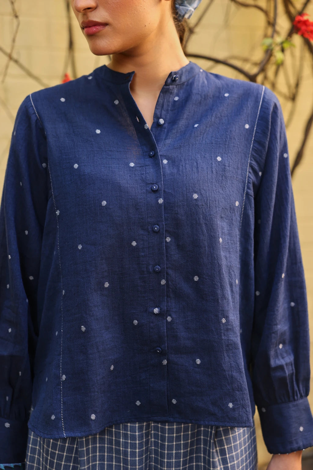 Nyla Set — jamdani cotton set — side view | Sarron