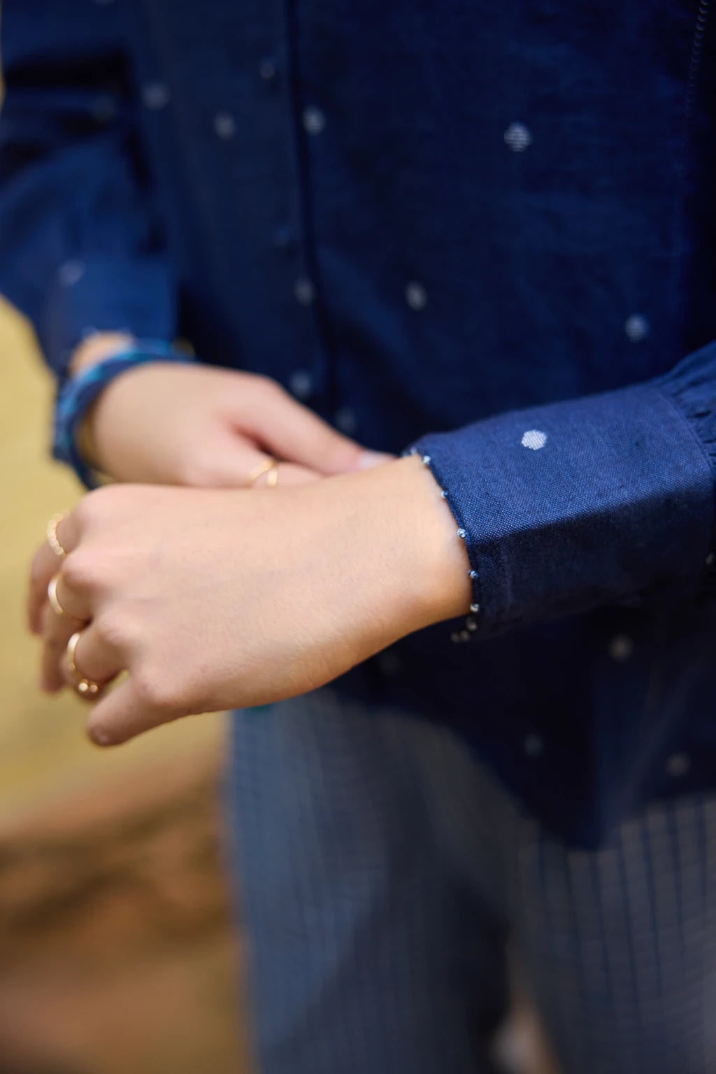 Nyla Set — jamdani cotton set — fabric detail | Sarron